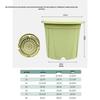 MOJY Deep Plastic Flower Pot