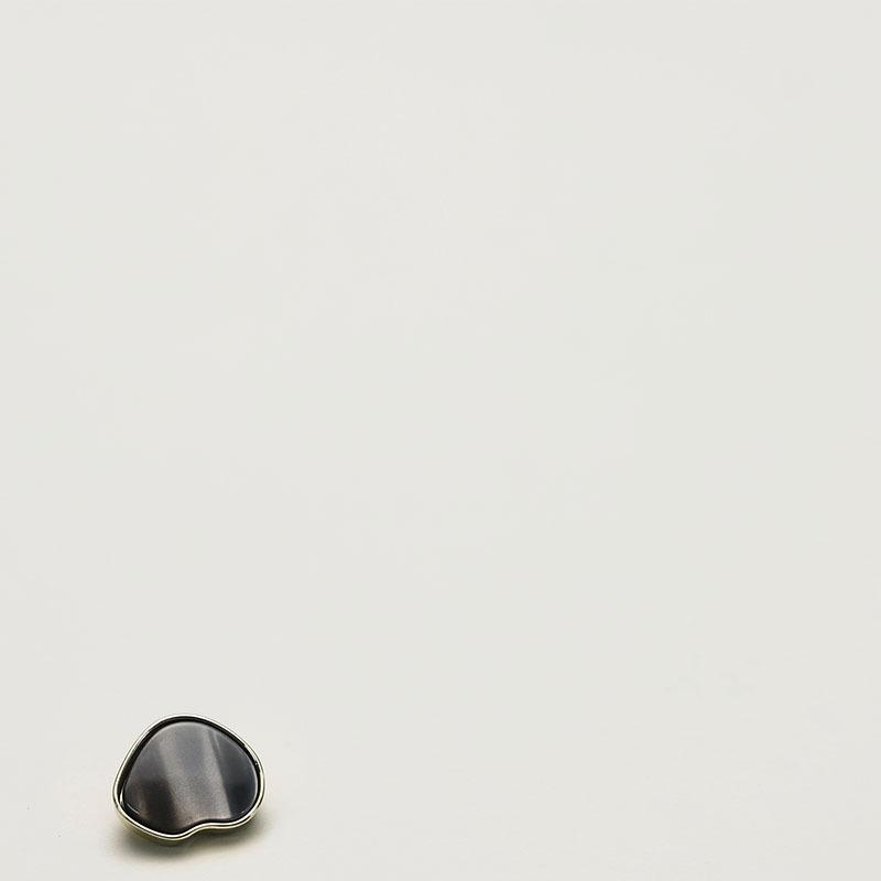 Love Small Buttons Imitation Shell Metal Buttons Knitted Cardigan Sleeve Collar Buttons Small Fragrant Women's Sweater Suit Buttons