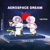 Non-Toxic 1867Pcs Astronaut Building Block Spaceman Model Assembly Bricks Toys With Light Desktop Decoration Kids Toys Birthday Gifts