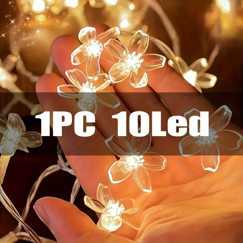 

Cherry Blossom Fairy Lights, Battery Operated, Yellow Flower LED, Energy-Efficient, Plastic, for Home Garden, Wedding, Holiday, Christmas, Party, Outd 1 String 10 Lights