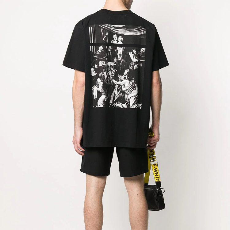 OFF WHITE Oversized Fit Caravaggio Square T Shirt OMAA038S201850051088