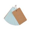 50Sheets Unlined Index Cards with Binder Rings Revision Card Punched Note Card Unruled Study Card Flashcard for Learning