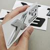 3D ABS Black Chrome Car Letters Rear Trunk Badge X1 X3 Logo Emblem Decals For BMW X1 X3 F48 F25 Sticker Emblem Auto Accessories