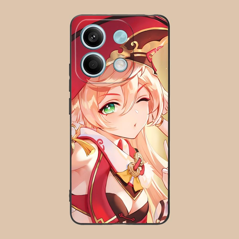 Game GI Yanfei Matte TPU Mobile Phone Case for Xiaomi 15 14 13 12 Mi 11 T Ultra Lite Pro S X 5G Colorful Printing Cover