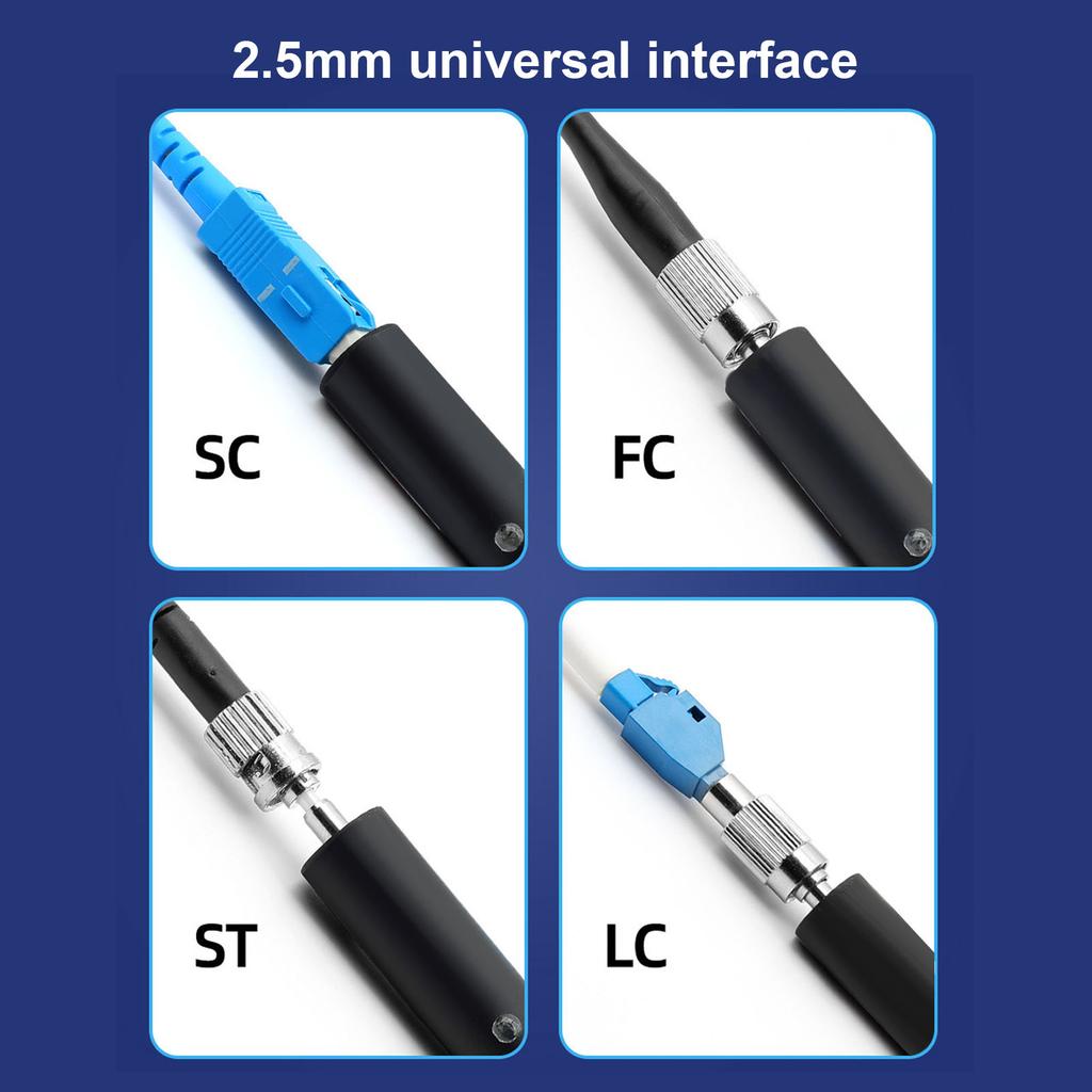 Visual Fault Locator VFL Universal Interface Optical Fiber Red Light Test Pen Tool for Testing 5MW