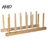 Cabinet Tableware Organizer Kitchen Storage Rack Bamboo Anti-skid Plate Pot Lid Dish Laptop Bowl Drying Holder Organization Cutting Board Drainage
