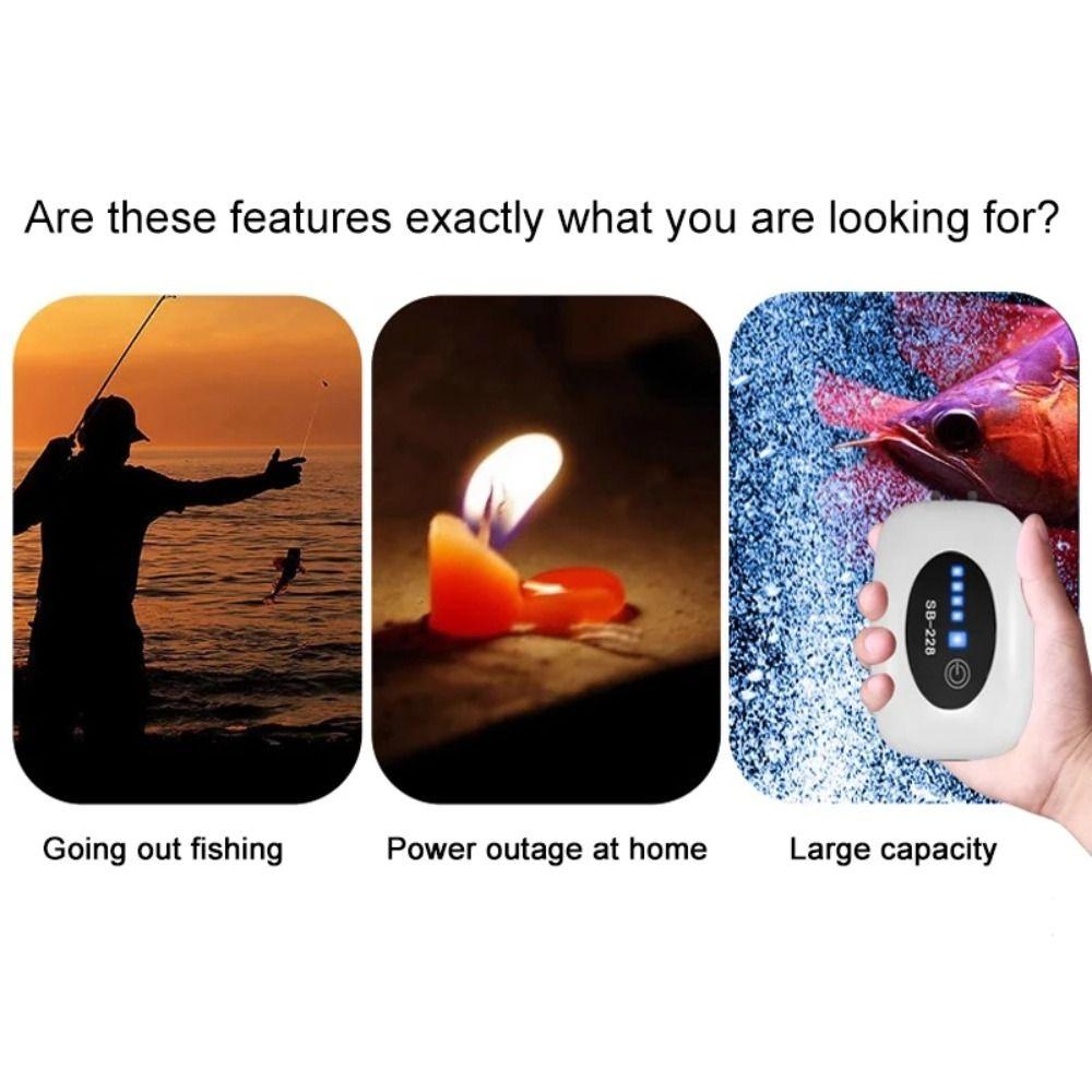 USB Charging Fish Tank Oxygen Pump Small Fishing Oxygenator Aquarium Oxygen Air Pump  Fish Tank