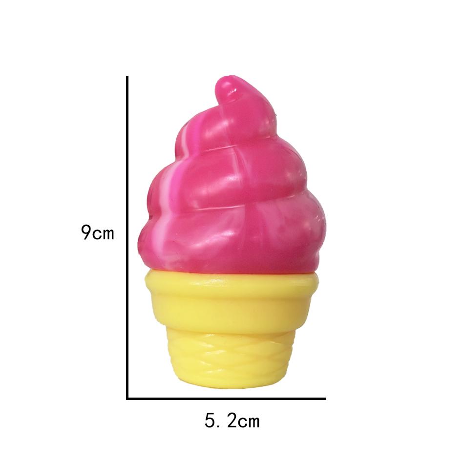 Kleurrijk IJsje Vormig Decompressie Knijpspeelgoed Langzame Terugslag Squishy Cadeau
