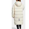Adidas 800 Fill Loose Fit Detachable Hooded Mid-Length Goose Down Jacket Unisex Outerwear Beige H23086