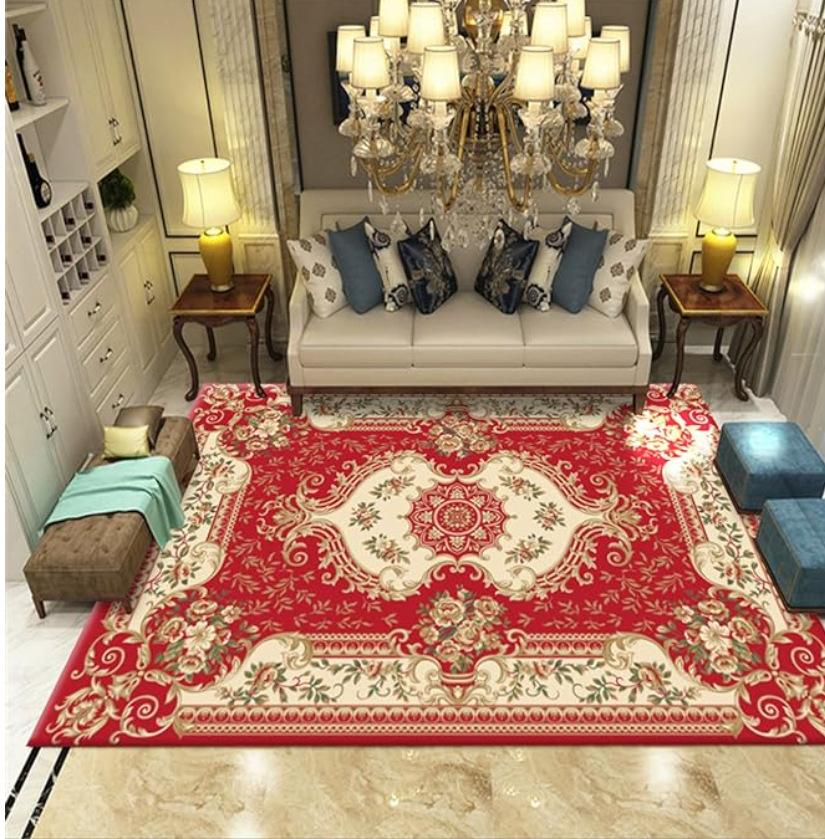 

Европейский ковер Ретро Дом Спальня Кровать Гостиная Отель Гостевой дом Напольный коврик 80*120cm