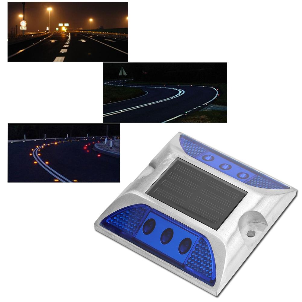 Ground Lights LED Solar Power Ground Marker Lights Waterproof Outdoor Driveway Road Highway Spike Lamp Solar Power Ground Light