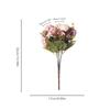 7 Head Rose Artificial Flowers 32cm Hydrangea Hybrid Bouquet Silk Fake Flower for Home Garden Wedding Decor, 1pc
