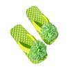 Ladies Summer New Flower Decoration Flip-flop Macarons Colorful Flat-bottomed Beach Slippers Breathable