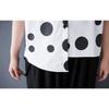 DIMANAF 2025 Plus Size New Summer Blouse Short Sleeve Vintage Polka Dot Printing Casual Women Loose Tops Shirts