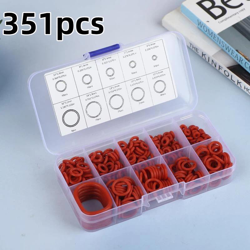 

270/351Pcs Nitrile Rubber Round Gasket Sealing O Ring Set Elastic Oil Resist Washer Gaskets Seals For Faucet Plumbing Repair A1