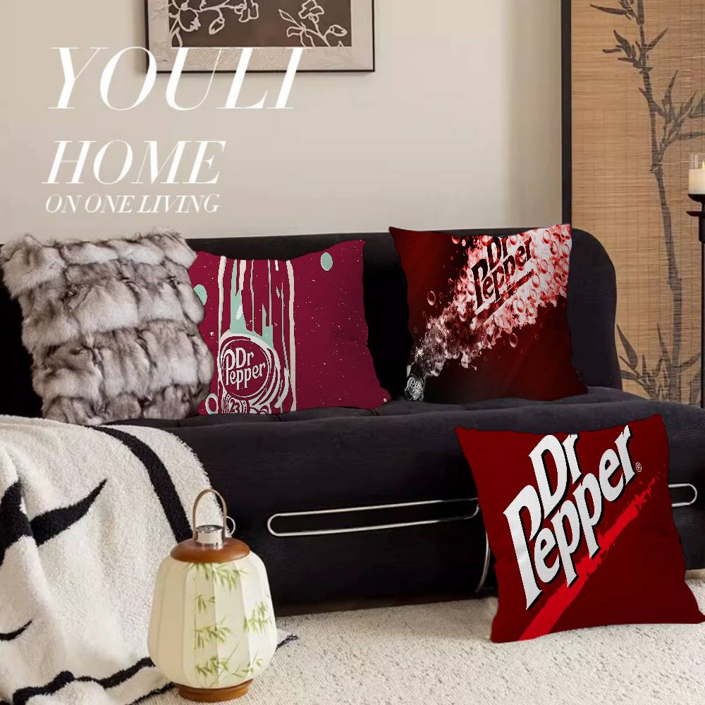D-Dr Pepper Maple Design Cushion Cover Happy Autumn Harvest decor Holiday Decorati Pillow Cover
