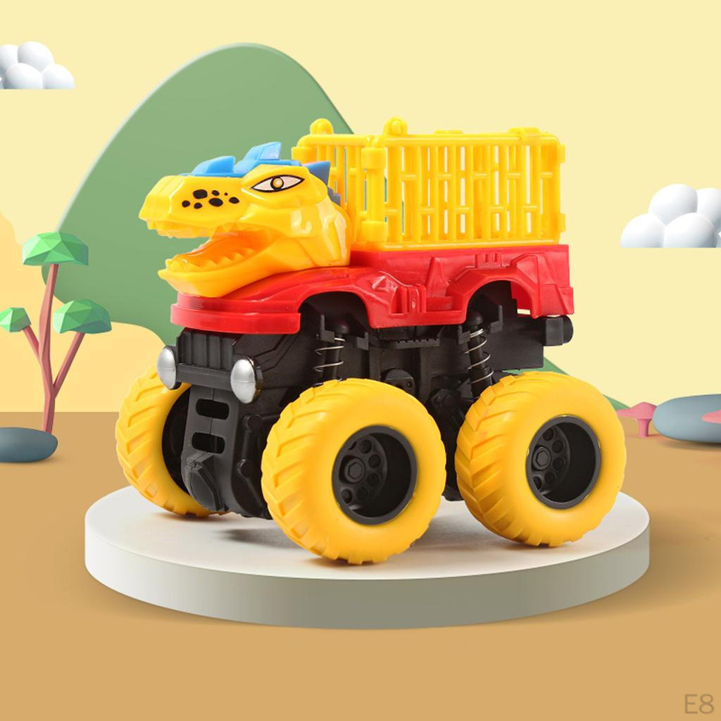 Baby Dinosaur Truck Carrier, Early Educational Toys Vehicles Toy Cars Playset for Unisex