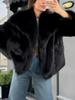 2024 Winter Women's Fox Fur Overcoat - Trendy European & American Fashion