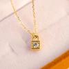 Cute Mini Single Diamond Necklace, Lock Love Story Design Sense Collarbone Chain, Love Key Fashion Women'S Necklace