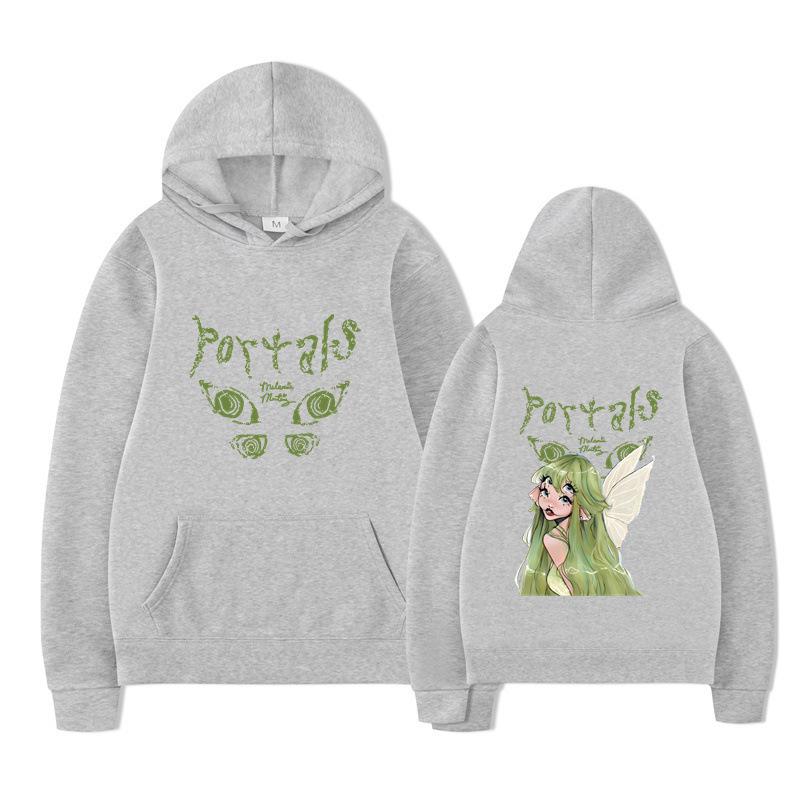 Autumn And Winter Flower Letter Printed Sweater Hoodie
