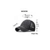 Unisex Washed Cotton Baseball Cap - Deep Crown Vintage Mesh Back Hat, Breathable Outdoor Adjustable Visor