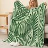 Plant Series Flannel Fleece Blanket Soft & Skin-Friendly, All-Season Warmth for Home, Office, Sleep Perfect for Christmas & Halloween