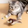 Pet Swing Sparrow Interactive Cat Toys USB Rechargeable Chirping Flapping Bird No Flying with Catnip for Indoor Touch Cats Toys