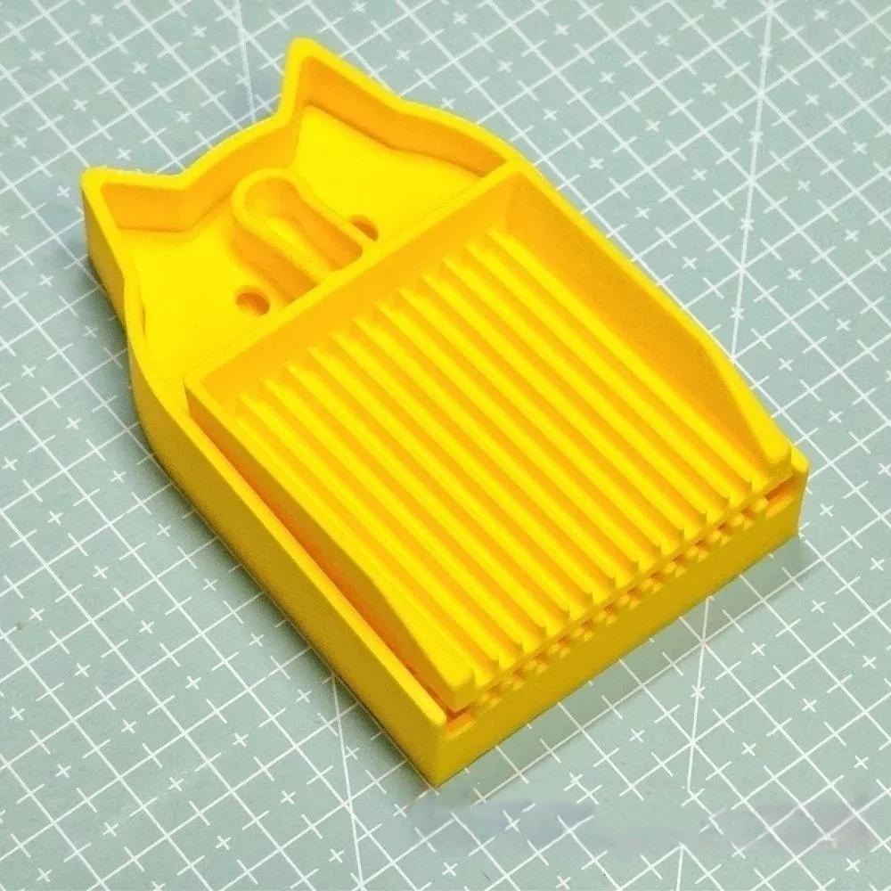 Plateau d'alignement de perles Plateau de ramassage de perles en forme de chat Plastique 2-en-1 Spatule à perles Dessin animé fait main Plateau de tri de perles Projets de perlage