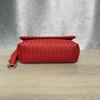[Pre-Owned] Gold Chain Shoulder Strap Leather Crossbody Bag - Excellent #3ASTVX