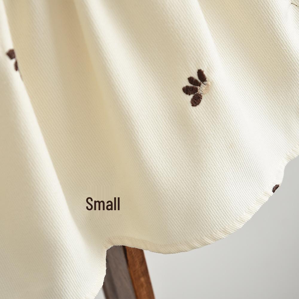 Koreanischer Stil Kleinkind Mädchen Blumenstickerei Colorblock Kleid mit Kragen (Frühling Herbst)