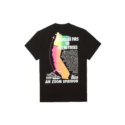 Stussy Logo Graffiti Print Round Neck Short Sleeve T-Shirt Unisex Tops Black CU9256-010