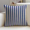 S-Stripes Cushion Cover Cushion Cover Pillowcase, Anti-Mite Invisible Zipper, Linen Sofa Cushion