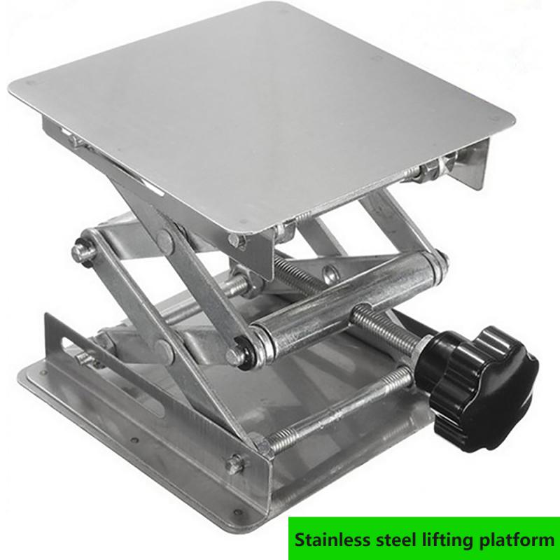 Stainless Steel Lifting Platform Manual Lifting Platform For Laboratory 100x100mm Small Lifting Platform Woodworking Benches