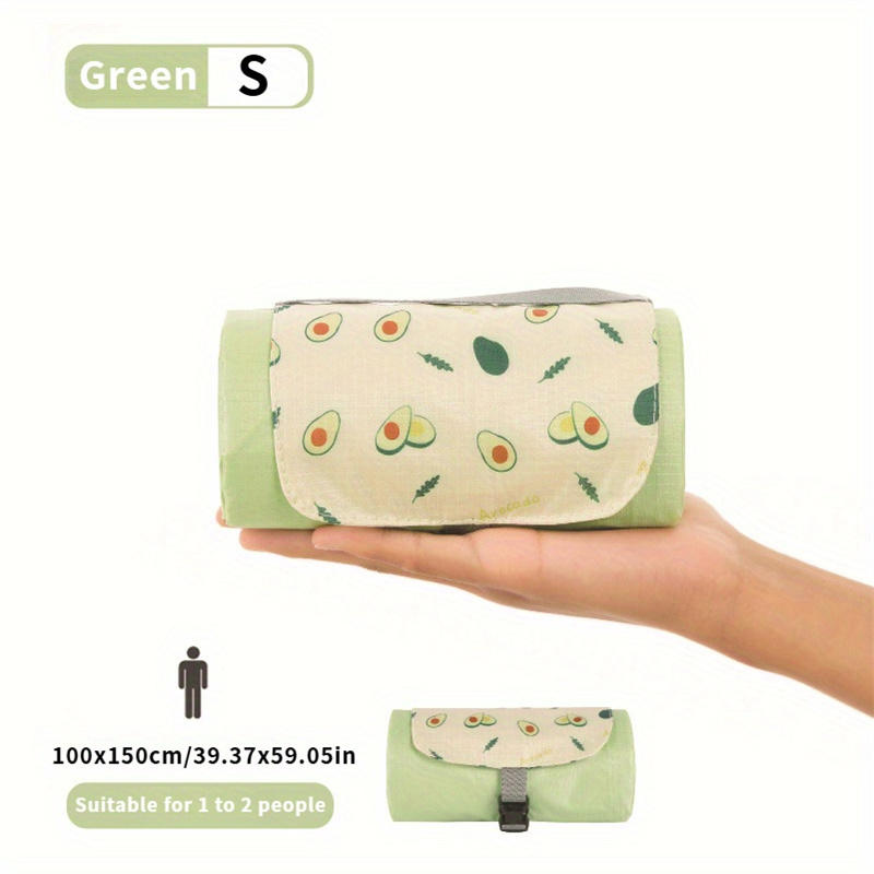 Extra Large Picnic Blanket Foldable Beach Mat Suitable for Camp Hiking Outdoor Activities Durable Nylon Fabric Hand Portable Blanket Camping Floor Mat