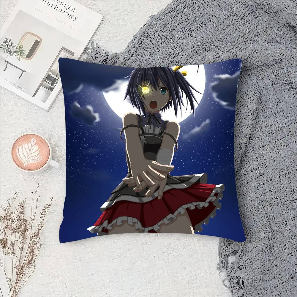 Takanashi Rikka Animation Take On Me Pillow Case Fashion Square Pillowcase Bedroom Sofa Room Ins Decoration Leisure