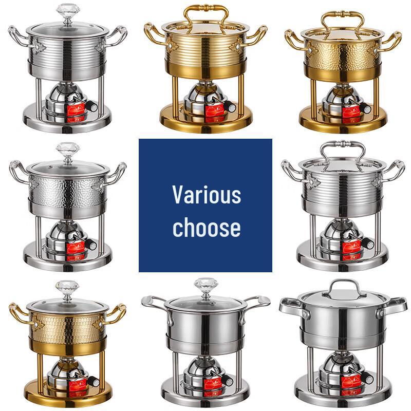 Stainless Steel Personal Hot Pot & Gas Stove Set