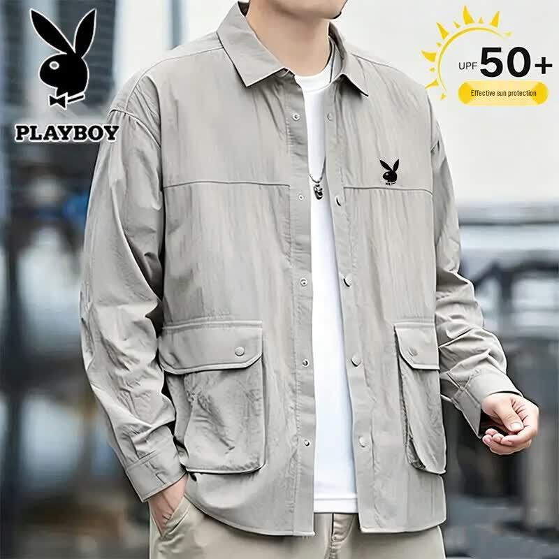 PLAYBOY Men s Lightweight Sun Protection Fishing Shirt 3XL
