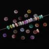 About 2 * 4mm Glass Two-color Cat's Eye Beads, DIY Bracelet Beaded Jewelry Accessories