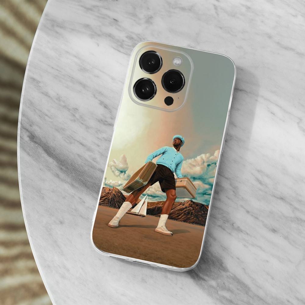 

Singer T-Tyler The Creator Phone Case For iPhone 16,15,14,13,12,11 Pro,Max,Plus,X,XS,XR,SE,Mini Transparent Soft Cover iPhone14Pro