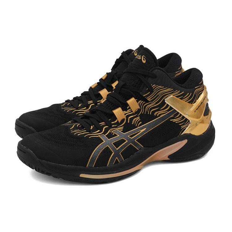 Asics Gel-Burst 25 Comfortable Versatile Durable Breathable Mid-Top Basketball Shoes Men sneaker Black Gold 1063A055-001