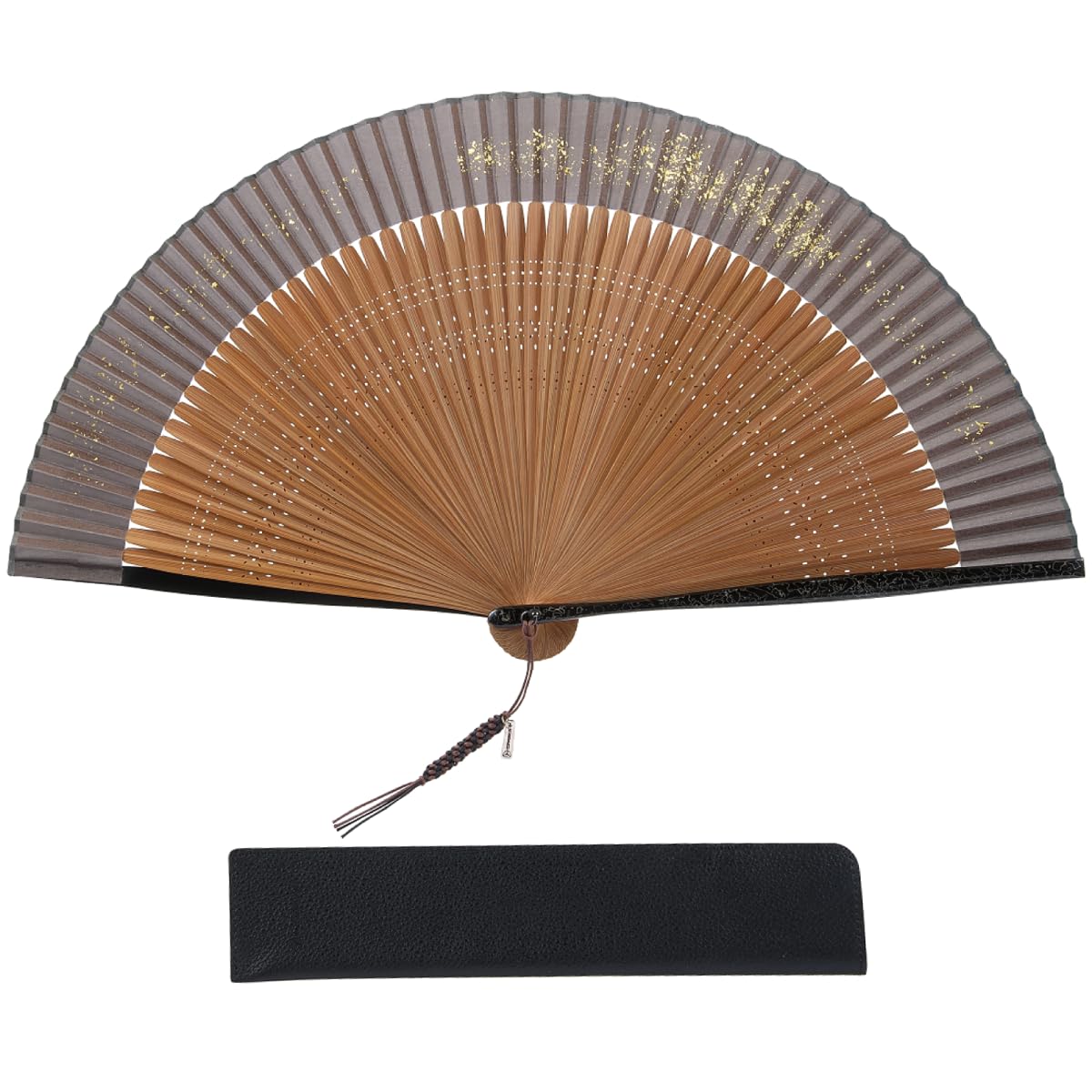 

Бренд складаних віял HOSEKKEN, що поєднує традиційну майстерність і сучасний Джентльменське віяло 60 см Цугару Японське Японський День Подарунка [Hosekken] чорний