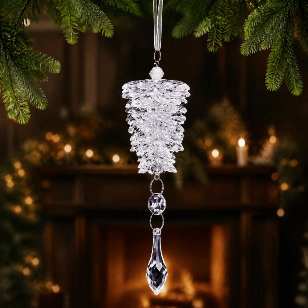 Fake Ice Clear Ice Christmas Ornaments Transparent Christmas Tree Decorations New Year