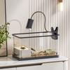 Pet Turtle Tank with Basking Platform Desktop Aquarium for Small Turtles Home Ecological Habitat Terrarium Living Room Decor