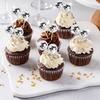 12/24Pcs Mirror Ball Cake Decoration Silver Disco Ball Cupcake Toppers 70s Disco Dance Party Wedding Birthday Decor Supplies