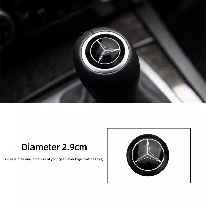 GLC GLB Car Gearbox Control Lever Sticker Shift Handle Decals Accessories For Mercedes Benz AMG W204 W205 W203 W211 W212 W213 W