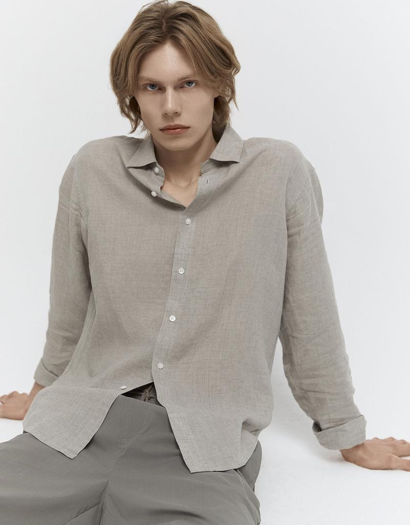 CONCEPTS1ONE Premium 100% Linen Shirt 10046525/046525 [3Color]