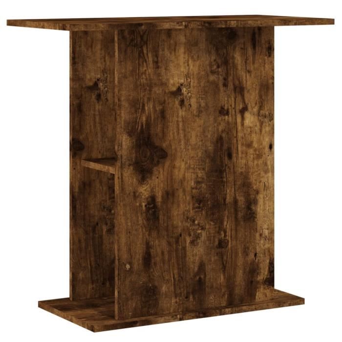 VidaXL Aquarium Stand Smoked Oak 36x75x72.5 Cm Engineered Wood 833652