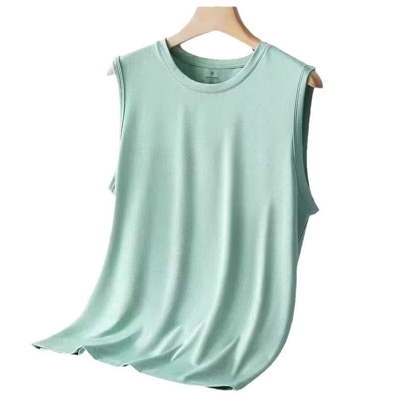 Men's Quick-Dry Mesh Sleeveless Fitness Vest – Breathable, Loose & Trendy Summer Outerwear