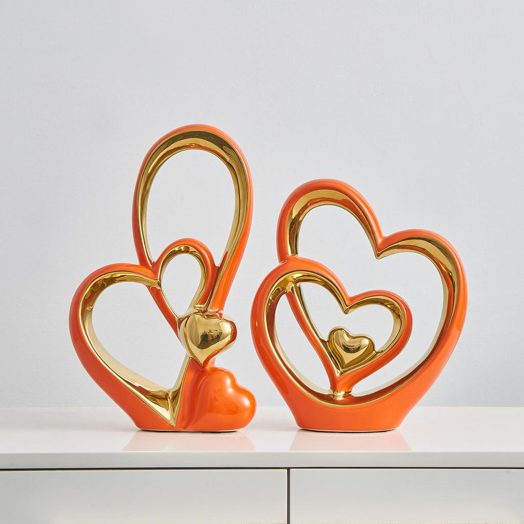 Abstract Statue Light Luxury Home Decoration Handmade Ceramic Sculpture Aesthetic Bedroom Ornaments Table Shelf Decorations Figurine