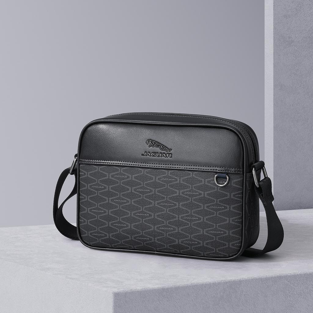 New JAGUAR PVC Shoulder Bag Regular Men's Black JX1250023113